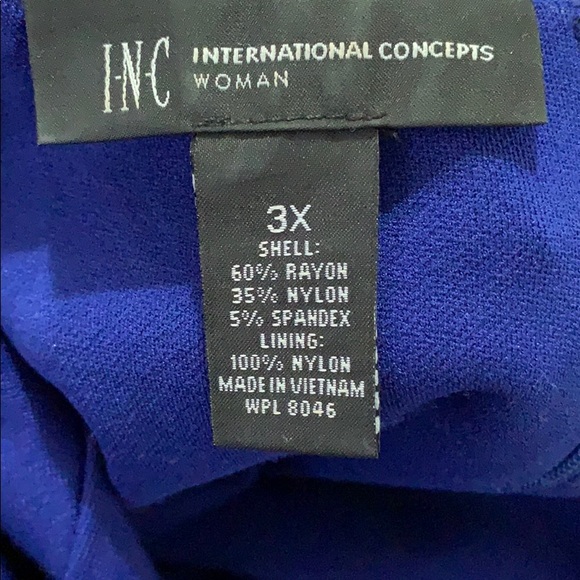 Royal Blue Peplum Blouse NWOT - Picture 5 of 5